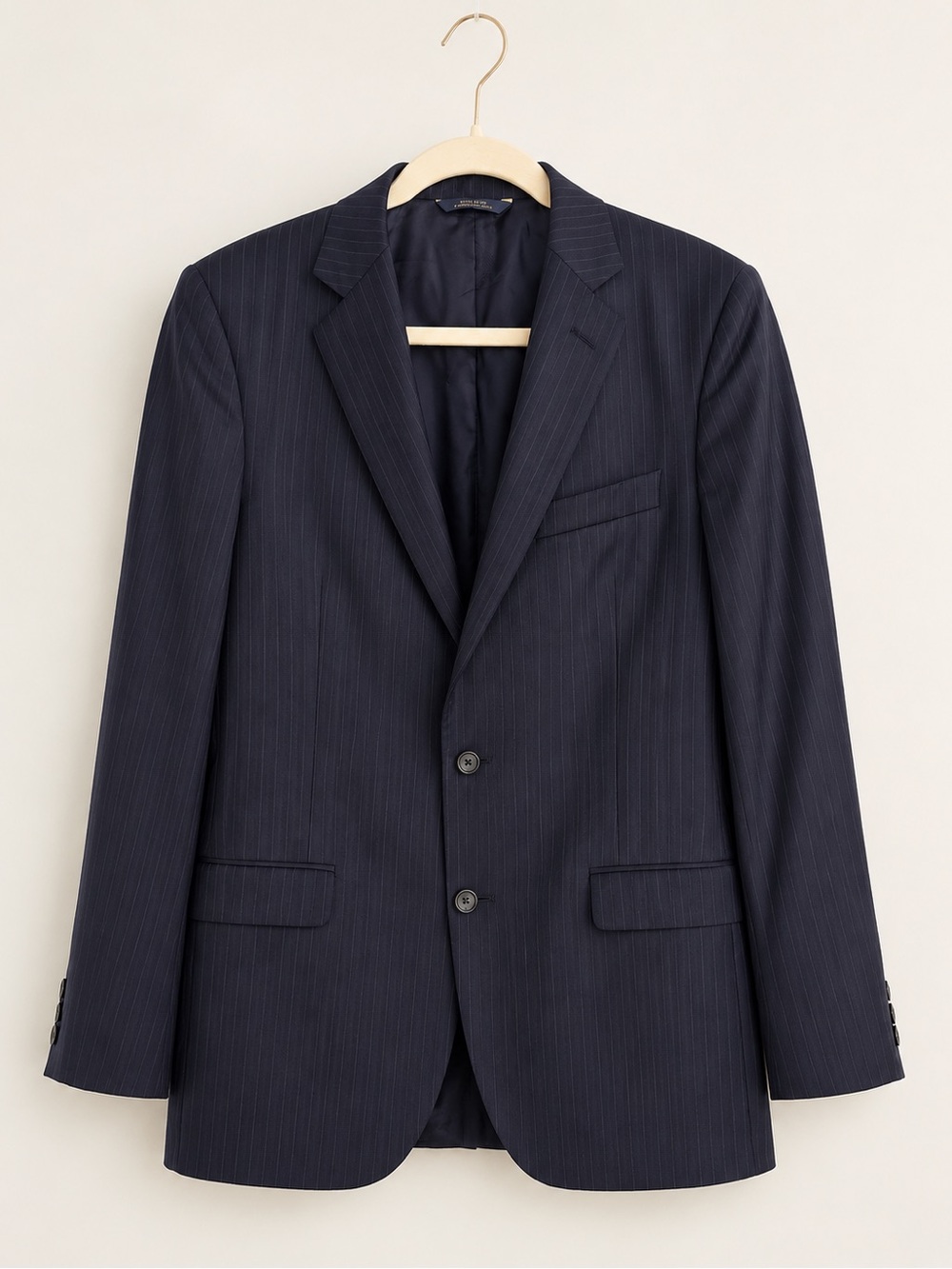 Brooks Brothers 1818 Fitzgerald Saxxon Men’s 39R Navy Pinstripe Blazer